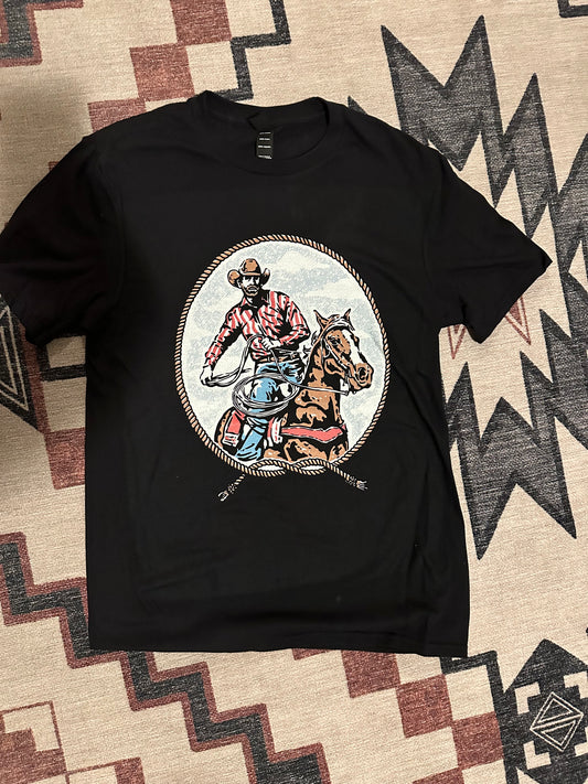 Roped Cowboy Graphic Tee