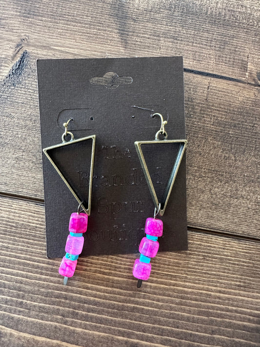 Pink & Turquoise Earrings