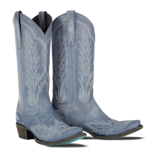 Washed Denim Lane Boots