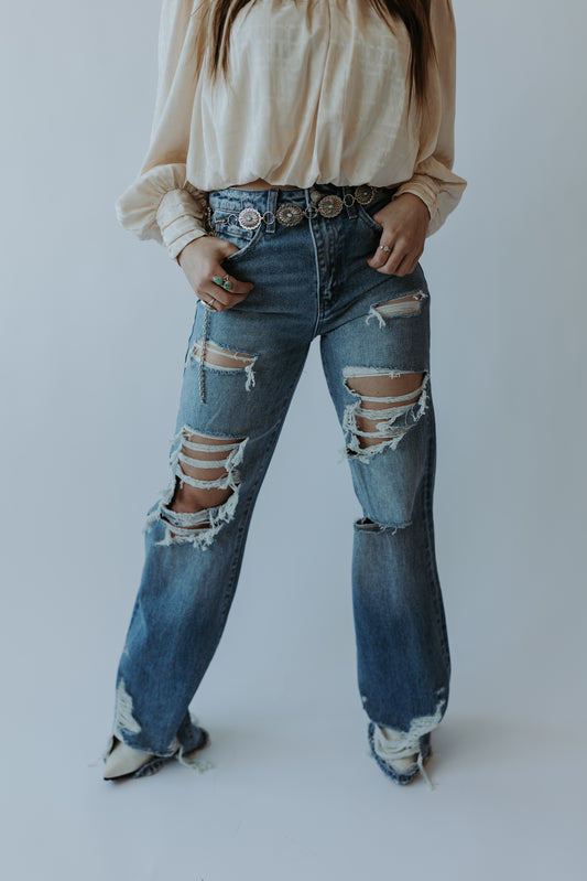 Loose Fit Ripped Jeans