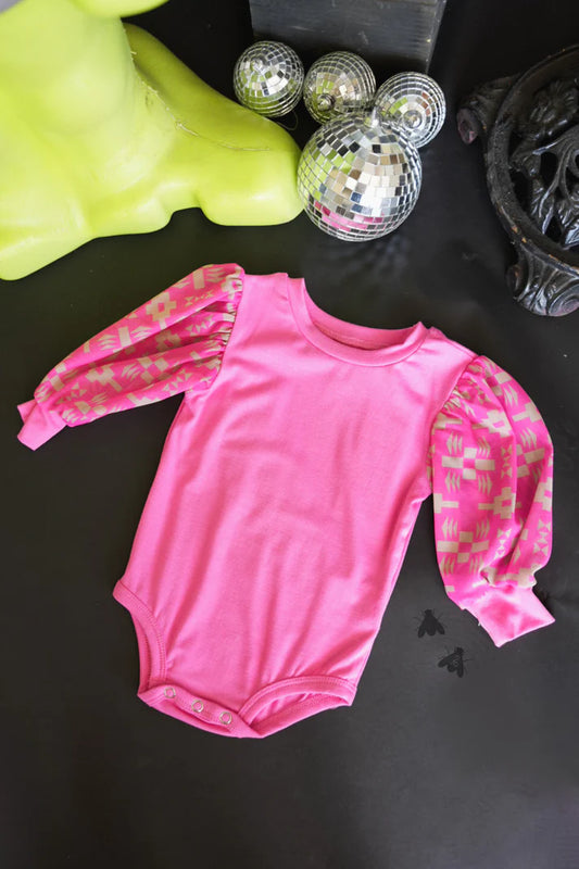 Pink Long Sleeve Onesie