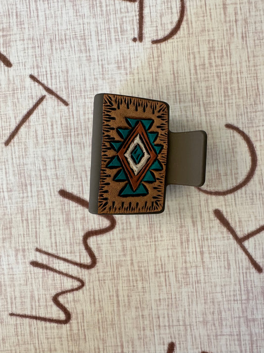 Western Claw Clip - Aztec - Small