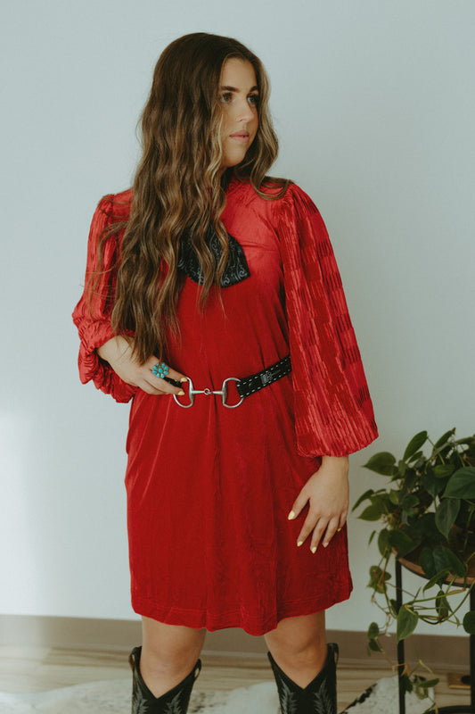 Red Velvet Dress