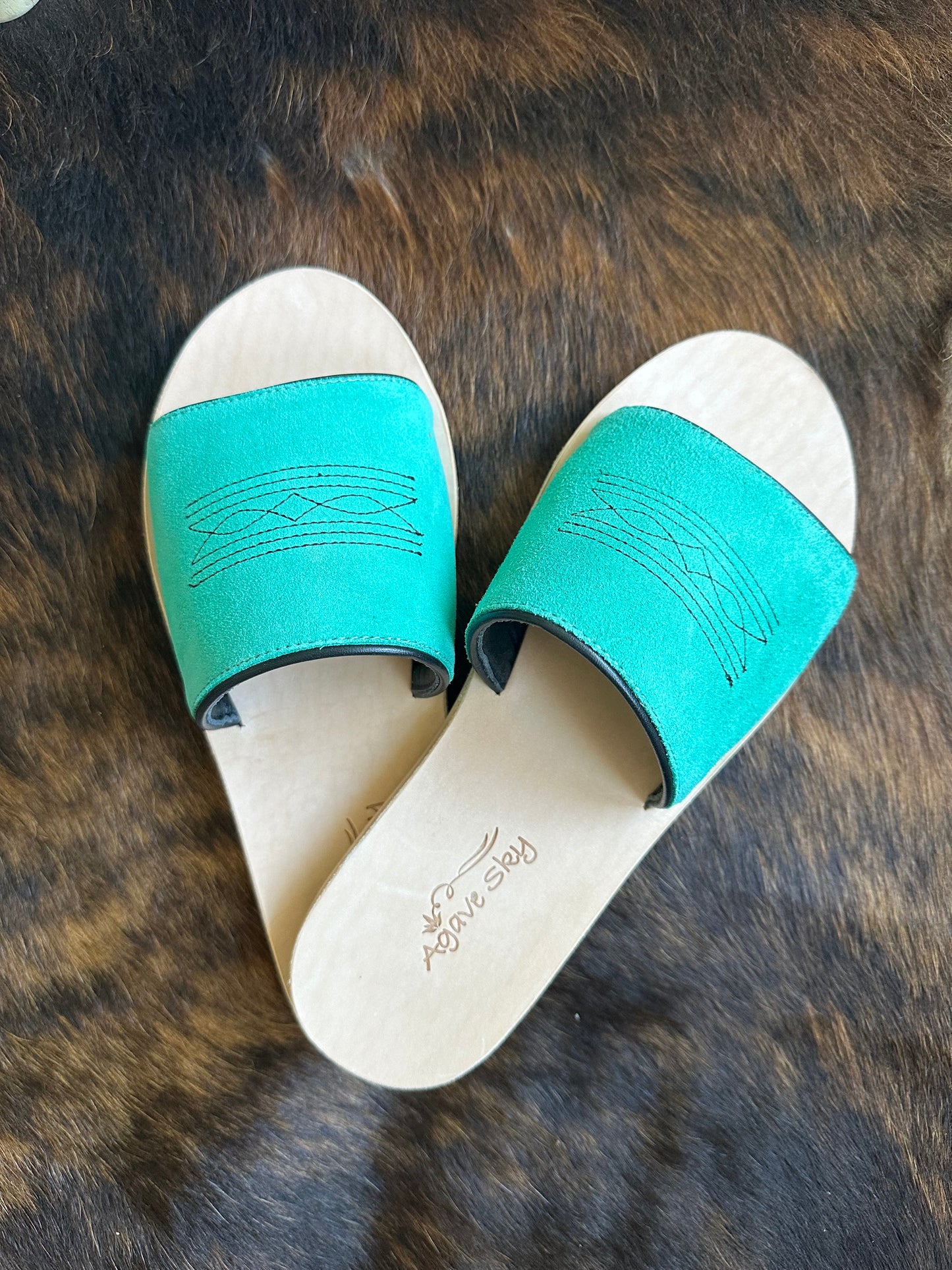 Nadia Slides - Turquoise