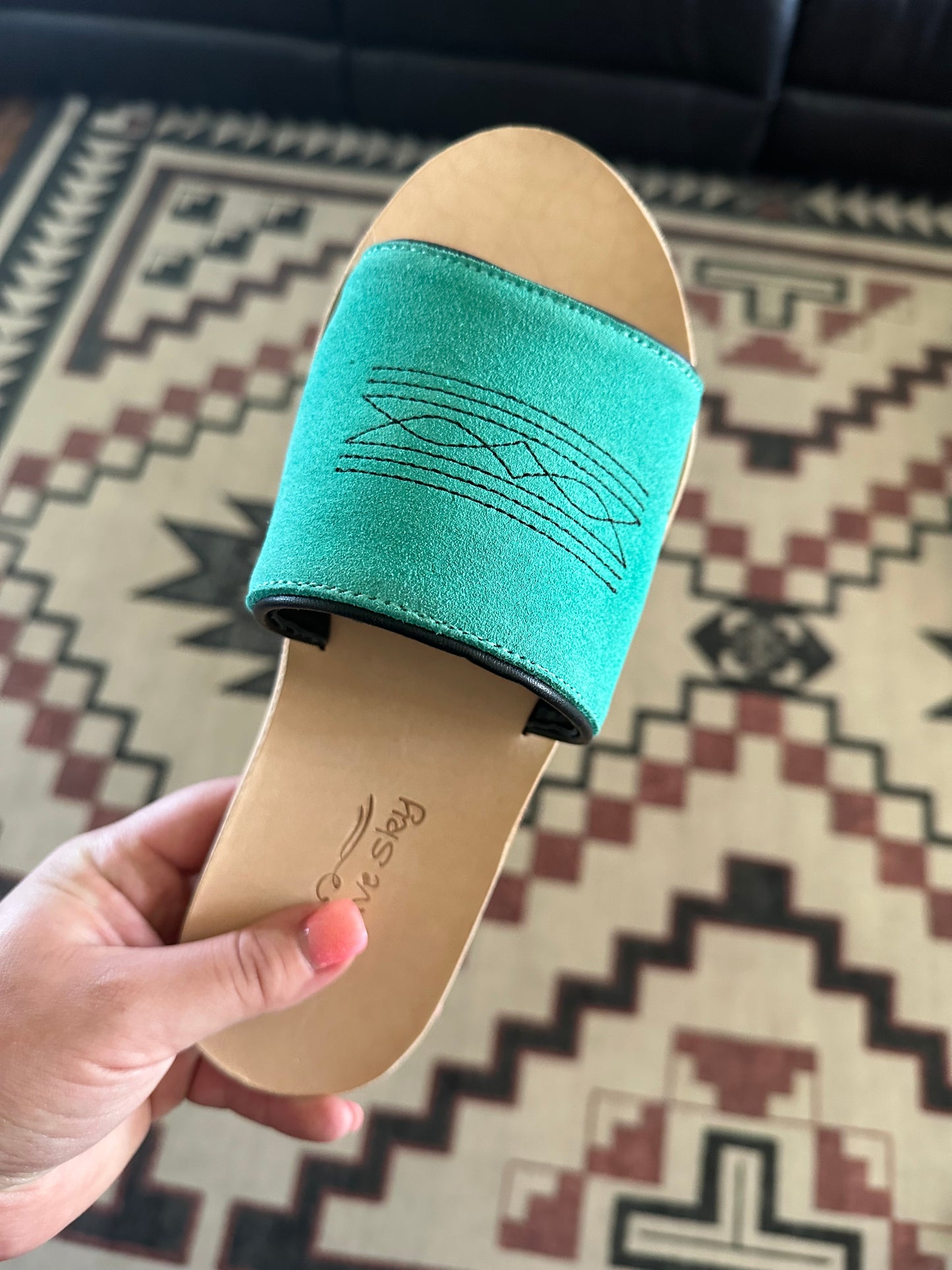 Nadia Slides - Turquoise