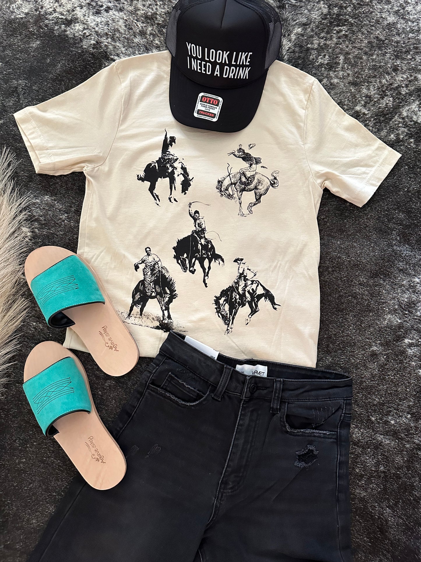 Let'er Buck Graphic Tee