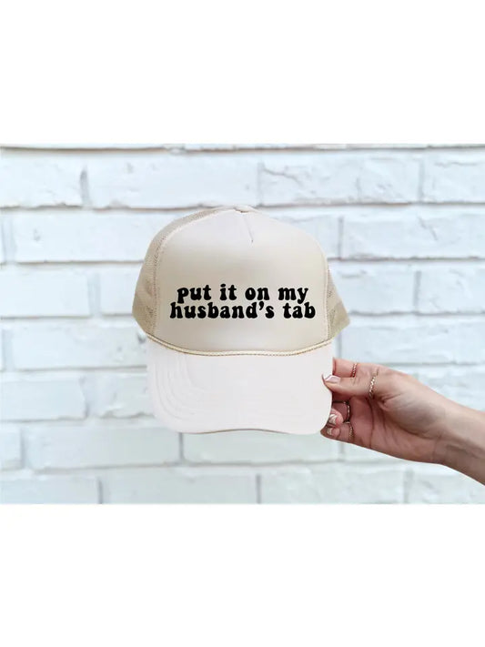 My Husband's Tab Trucker Hat