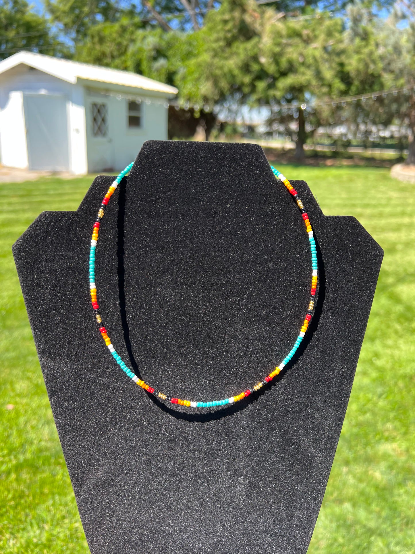 Turquoise Sarape Choker