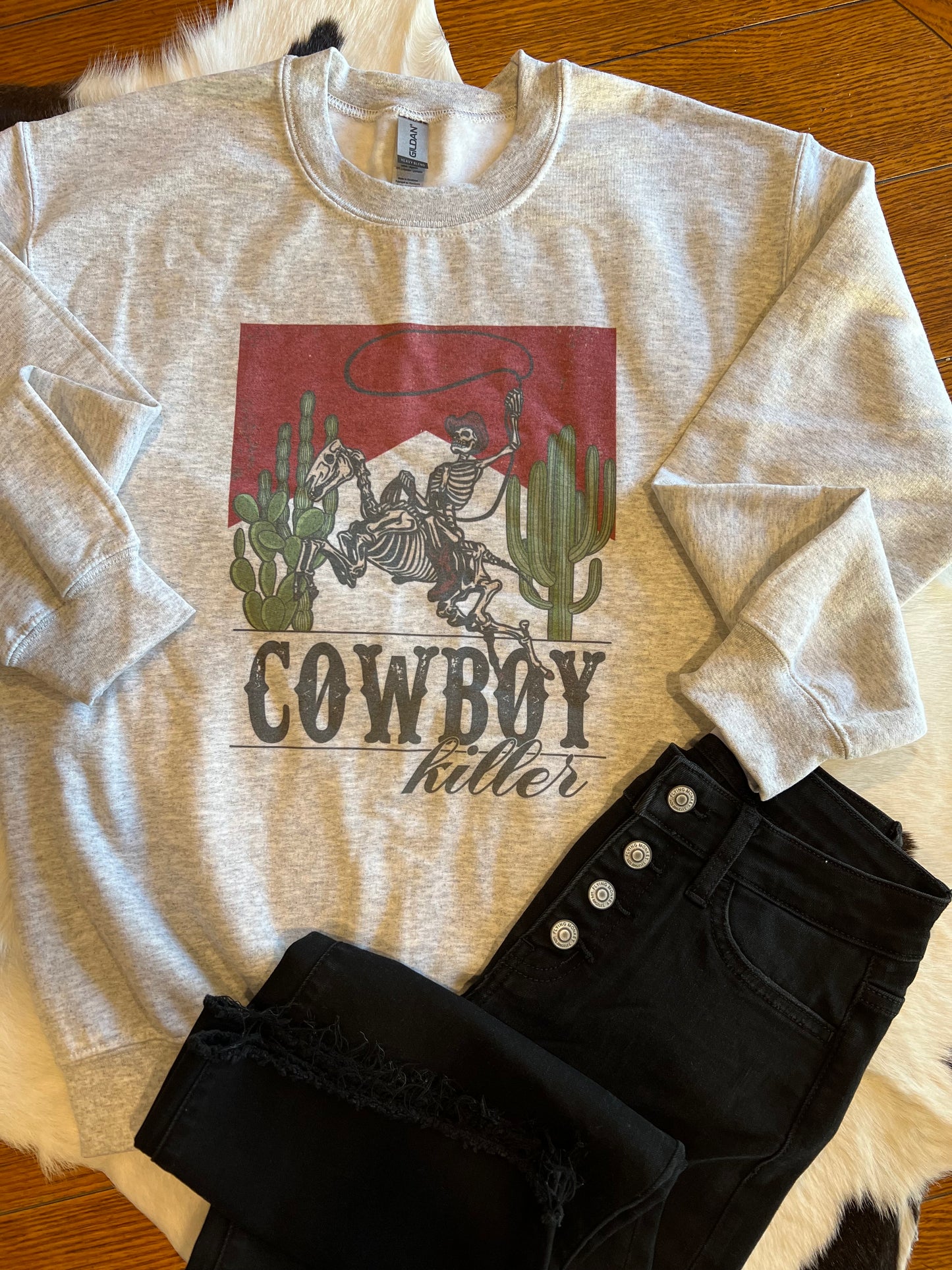 Ropin Cowboy Killer Crewneck