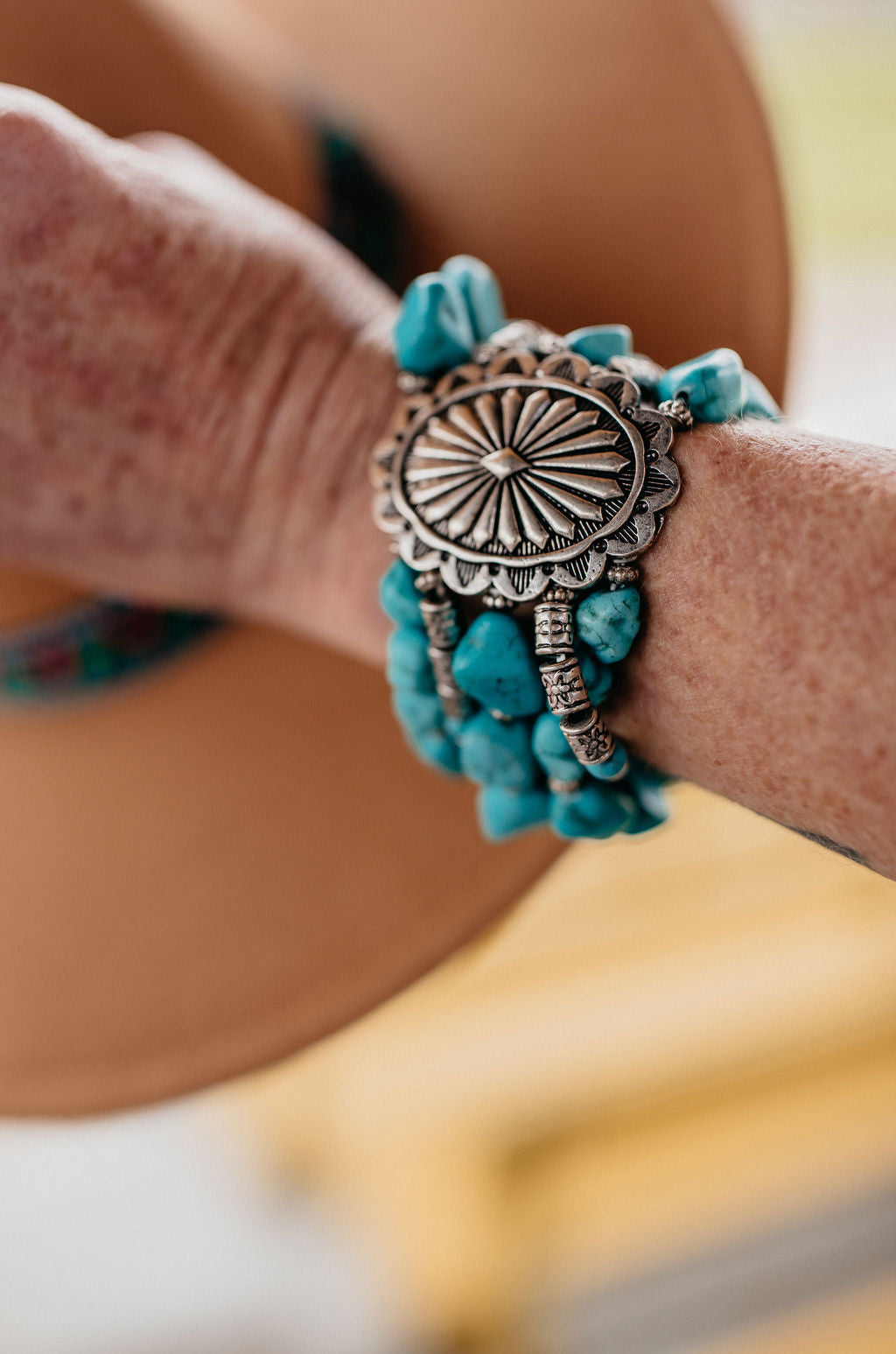 Turquoise Concho Bracelet